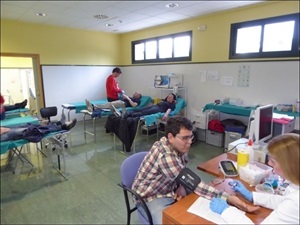 La donación se realizó en el Consultorio de Salud de Pinar de Garaita