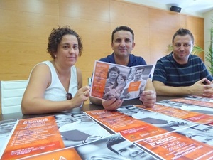Merche Herreiz, profesora FPA La Nucía, Bernabé Cano, alcalde de La Nucía y Sergio Villalba, concejal de Educación