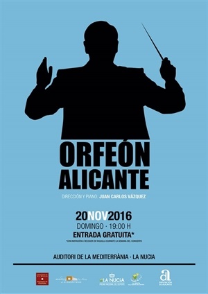 Cartel del Concierto del Orfeón Alicante