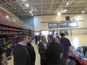 Bernabé Cano, alcalde de La Nucía, acudió a esta jornada junto a Sergio Villalba, concejal de Deportes