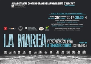 Cartel de la obra de teatro "La Marea"