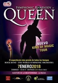 Cartel Shimphonic of Queen enero 2018