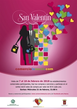 Cartel de la campaña de San Valentín de AECNU