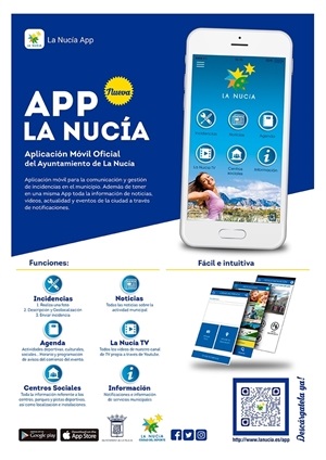 “App La Nucía”, disponible App Store y Google Play, es una nueva aplicación gratuita para teléfono móvil