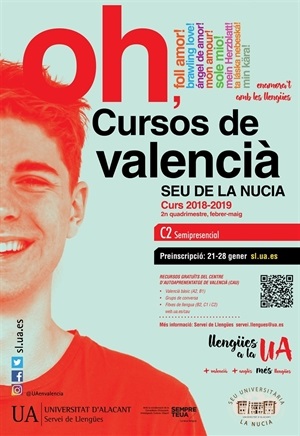 La Nucia Cartel Insc Valenciano 2º cuatri 2019