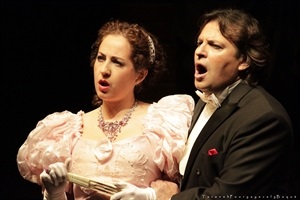 La soprano Gema Scabal y el tenor Rodolfo Albero