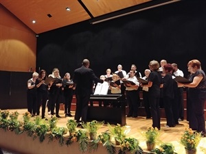 La Coral de la Unió Musical en su concierto en Benidorm el pasado sábado