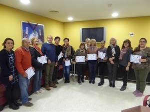 Una imagen de la entrega de Diplomas el año pasado de los participantes en el Curso