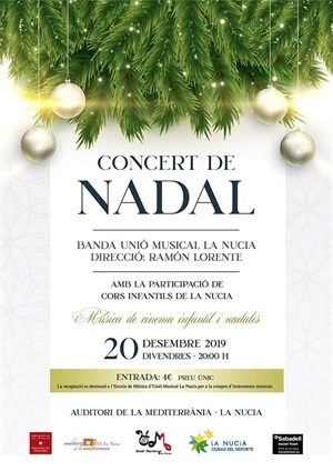 El Concert de Nadal será este viernes 20 de diciembre