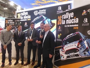 La presentación del Rallye La Nucía se ha realizado este mediodía en el stand de Costablanca en FITUR