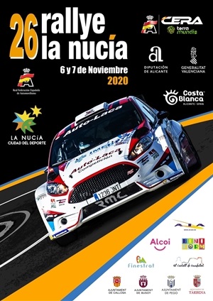 Cartel del Rallye La Nucía- Costablanca 2020