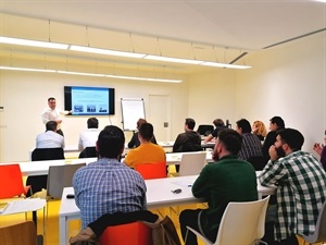 Carlos Mora durante su master class de "Marketing Analítico"