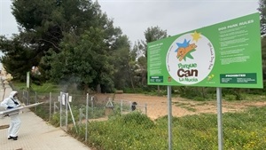Limpieza con termonebulización del Parque Can de Nou Espai