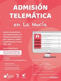 La Nucia Cartel Admision Telematica 2020