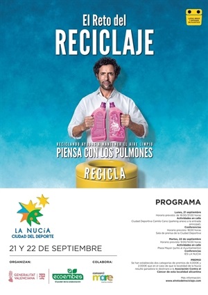 Cartel de la Campaña "El Reto del Reciclaje" en La Nucía