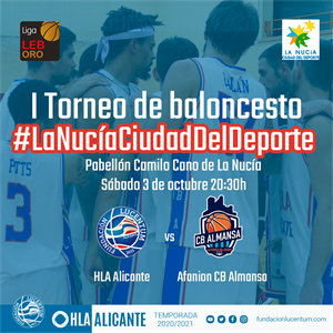 El I Torneo de Baloncesto #LaNuciaCiudadDelDeporte será el próximo sábado a las 20,30 horas en el Pabellón Camilo Cano