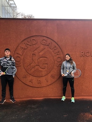 Jessica Bouzas y Pablo Llamas en Roland Garros Junior