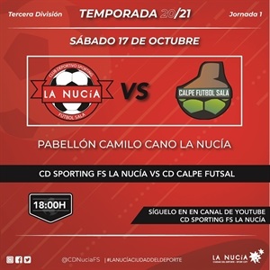 Este sábado será el debuto del Fútbol Sala La Nucía en Tercera División