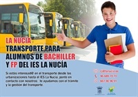 La Nucia Cartel Autobus bachiller 2020