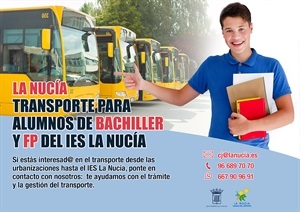 Cartel del autobús de Bachiller y FP