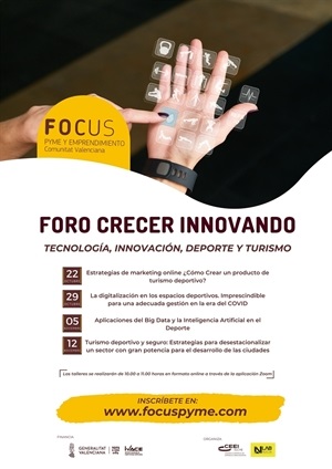 Cartel del "Foro Crecer Innovando" que comienza el 22 de octubre