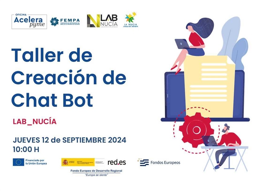 Taller gratuito de "Creación Chat Bot" este jueves en el Lab_Nucia